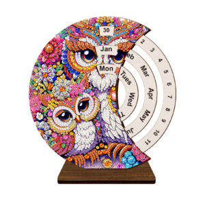 Diamond Painting Kalender - Uilen