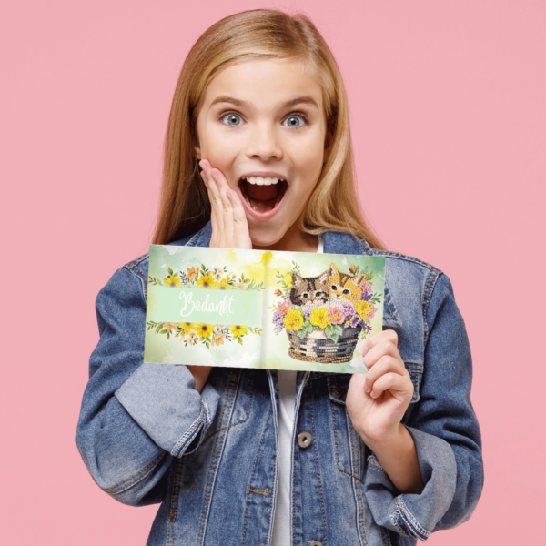 Diamond Painting Kaarten met Nederlandse Teksten - 8 Kaarten - DIY - Exclusief bij Adorzy