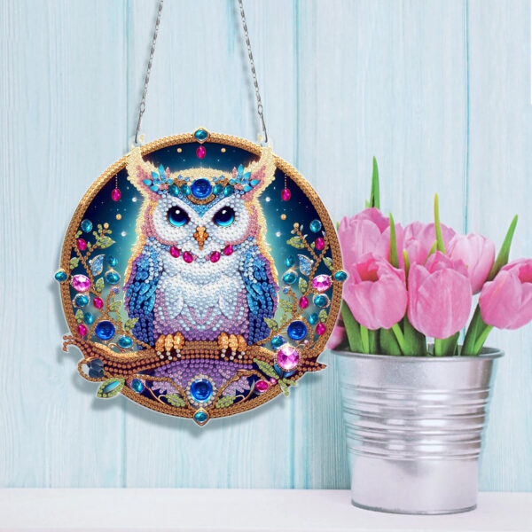 Diamond Painting Raamhangers - Set van 3 - Uilen