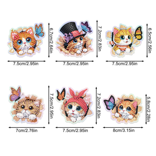 Diamond Painting Magneten - Katten