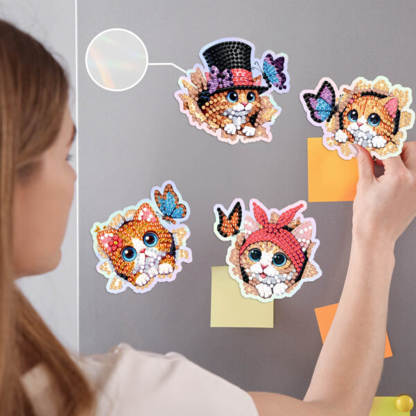 Diamond Painting Magneten - Katten