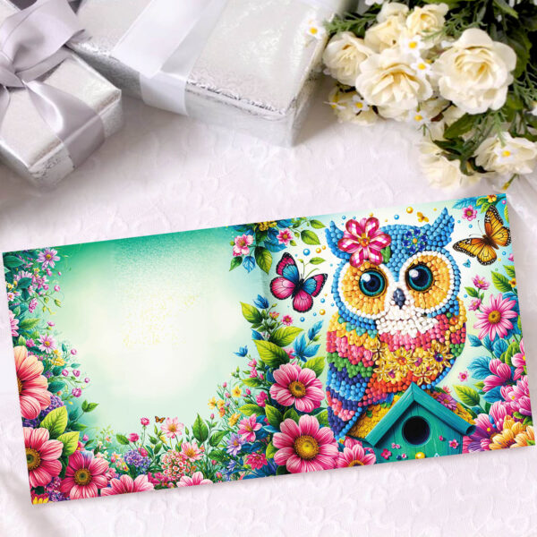 Diamond Painting Kaarten (6) – Vogels en Uilen – Set 6