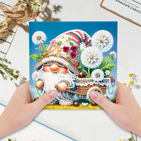 Diamond Painting Kaarten (6) – Kabouters – Set 5