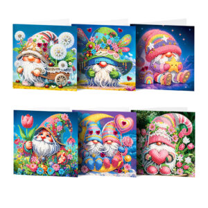 Diamond Painting Kaarten (6) – Kabouters – Set 5