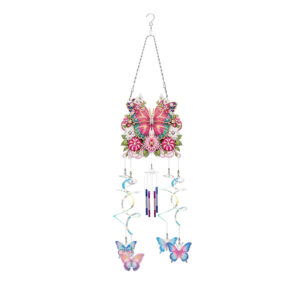 Diamond Painting Windgong 3D – Vlinders & Bloemen