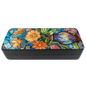 Diamond Painting Brillenkoker - Bloemen