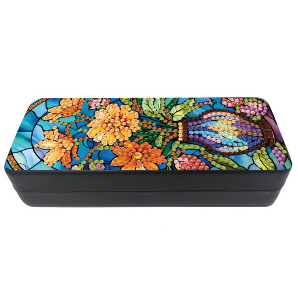 Diamond Painting Brillenkoker - Bloemen