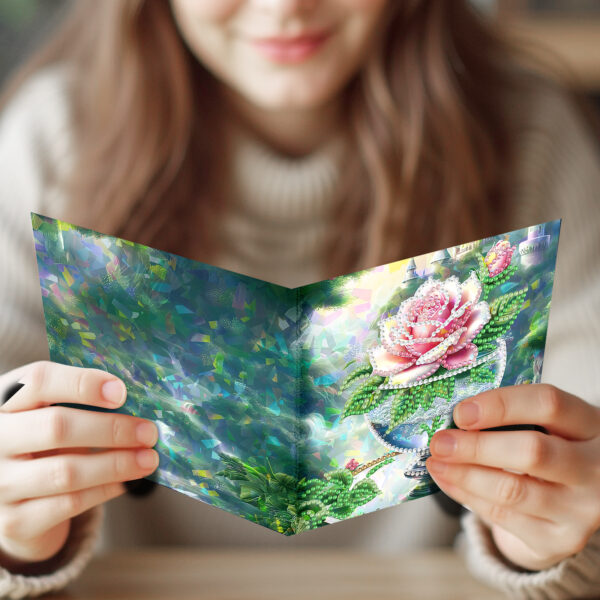 Elegante bloemenkaart maken met Diamond Painting set
