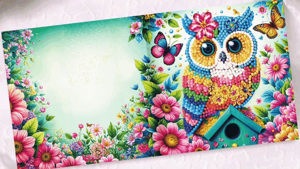 Diamond Painting kaarten met kleurrijke ontwerpen – ideaal om te versturen of als decoratie te gebruiken