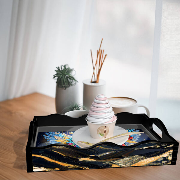 Diamond Painting Dienblad - Zwart - Uil