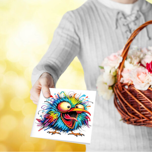 Diamond Painting Kaarten (17) - Gekke vogels