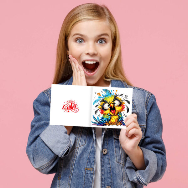 Diamond Painting Kaarten (17) - Gekke vogels