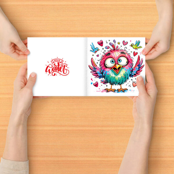 Diamond Painting Kaarten (17) - Gekke vogels