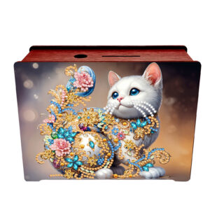 Diamond Painting Spaarpot - Kat