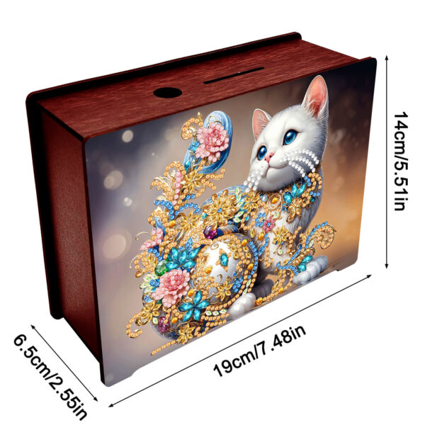 Diamond Painting Spaarpot - Kat
