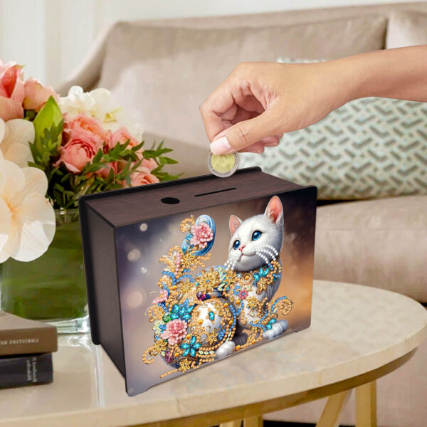 Diamond Painting Spaarpot - Kat
