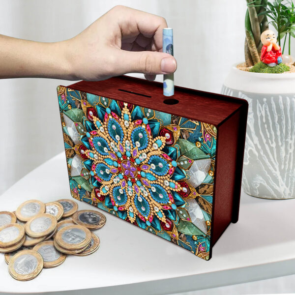Diamond Painting Spaarpot - Mandala