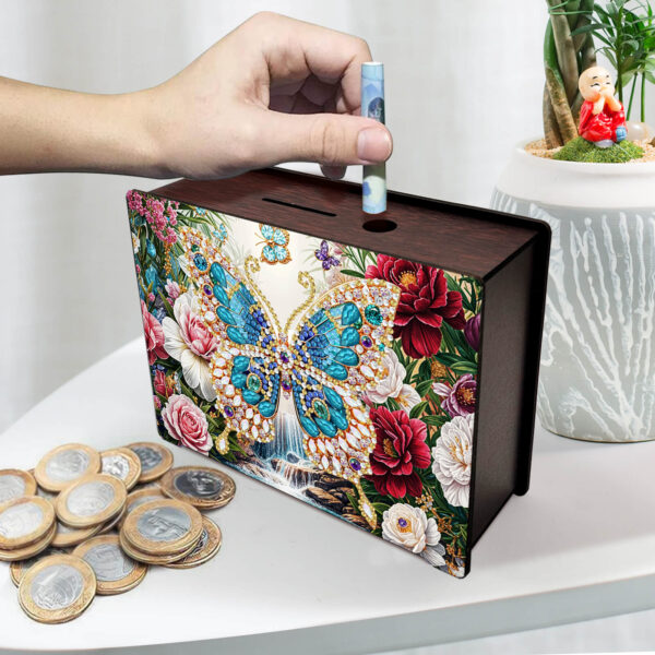 Diamond Painting Spaarpot - Vlinder