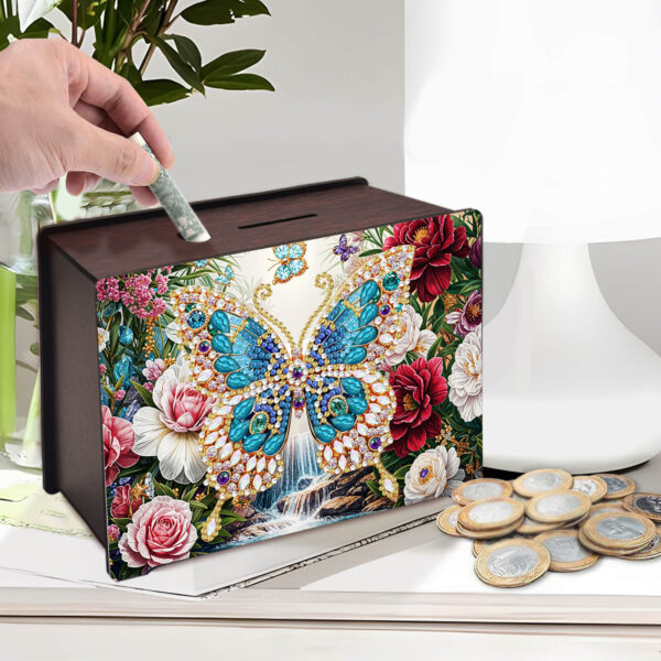 Diamond Painting Spaarpot - Vlinder