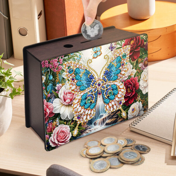 Diamond Painting Spaarpot - Vlinder