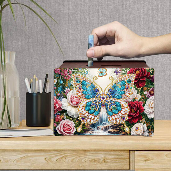 Diamond Painting Spaarpot - Vlinder