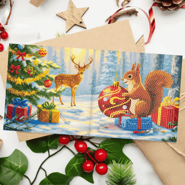 Exclusieve Diamond Painting Kerstkaarten met Nederlandse Teksten