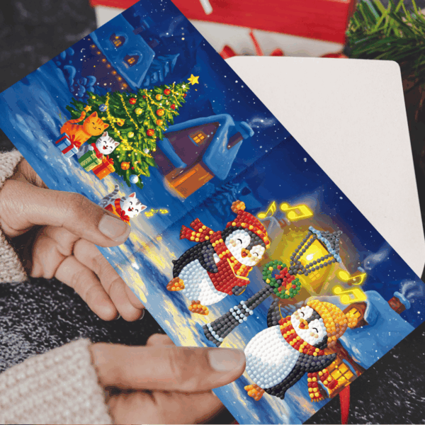 Exclusieve Diamond Painting Kerstkaarten met Nederlandse Teksten