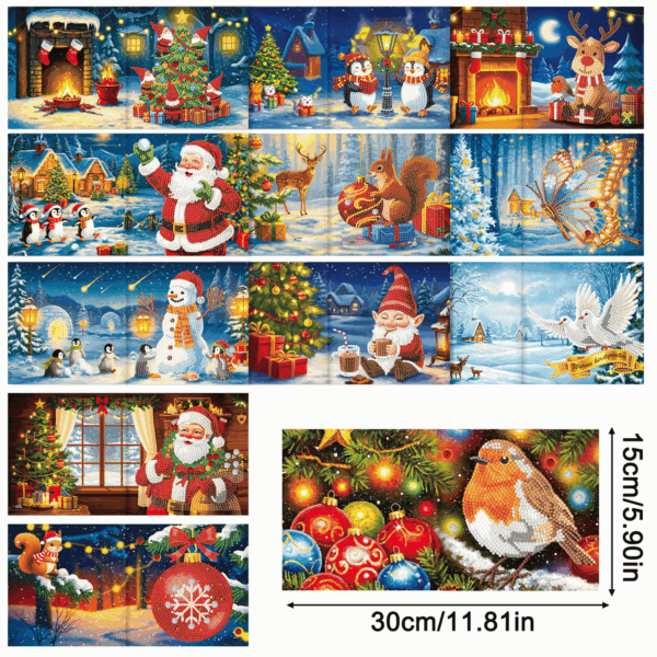 Exclusieve Diamond Painting Kerstkaarten met Nederlandse Teksten