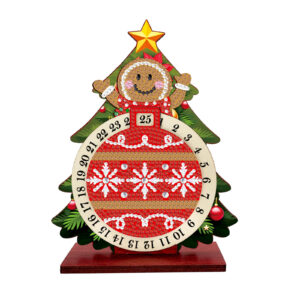 Diamond Painting Aftelkalender Kerst – Peperkoekmannetje