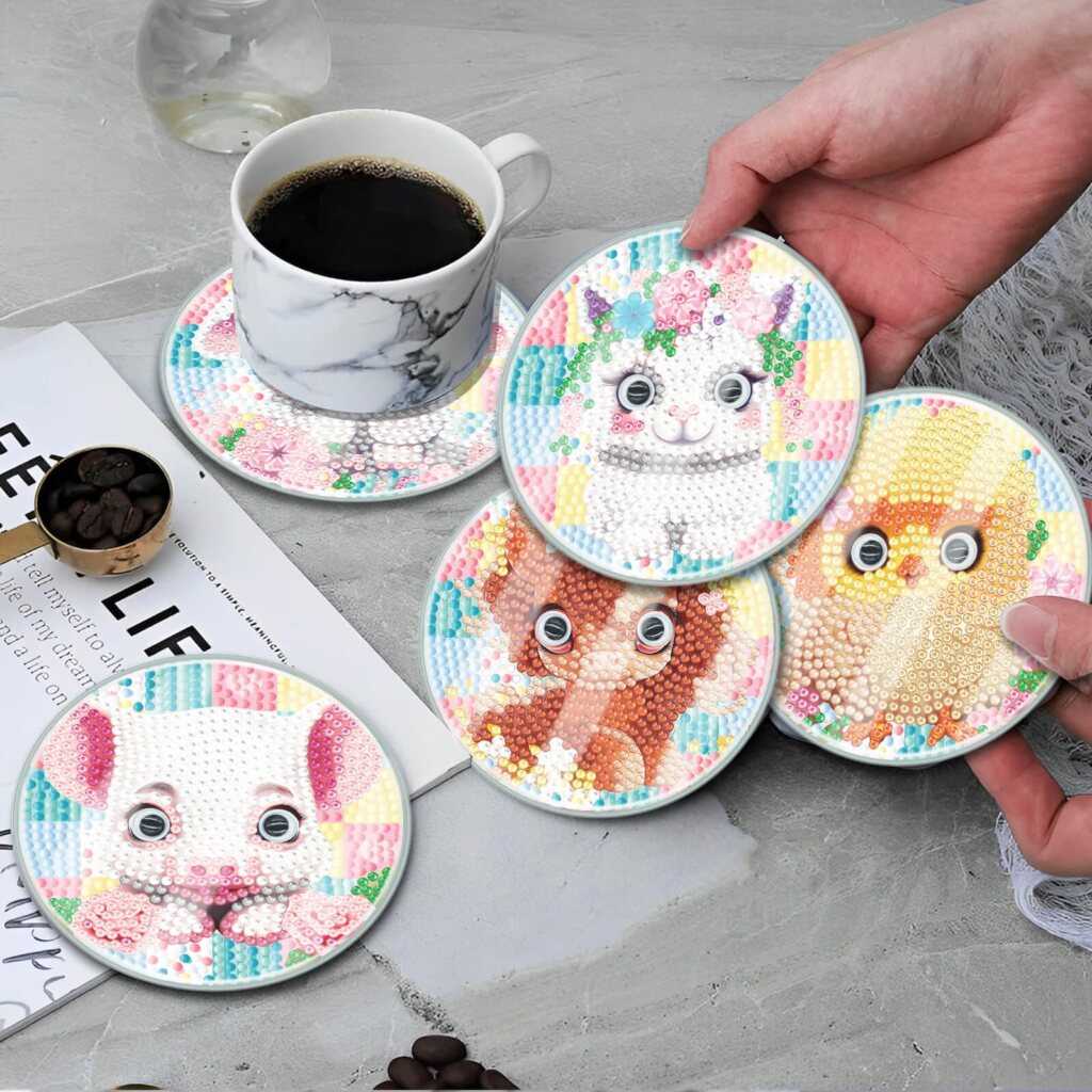 Diamond Painting Onderzetters - Dieren