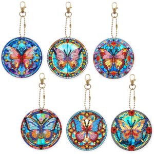 Diamond Painting Sleutelhangers - Vlinders