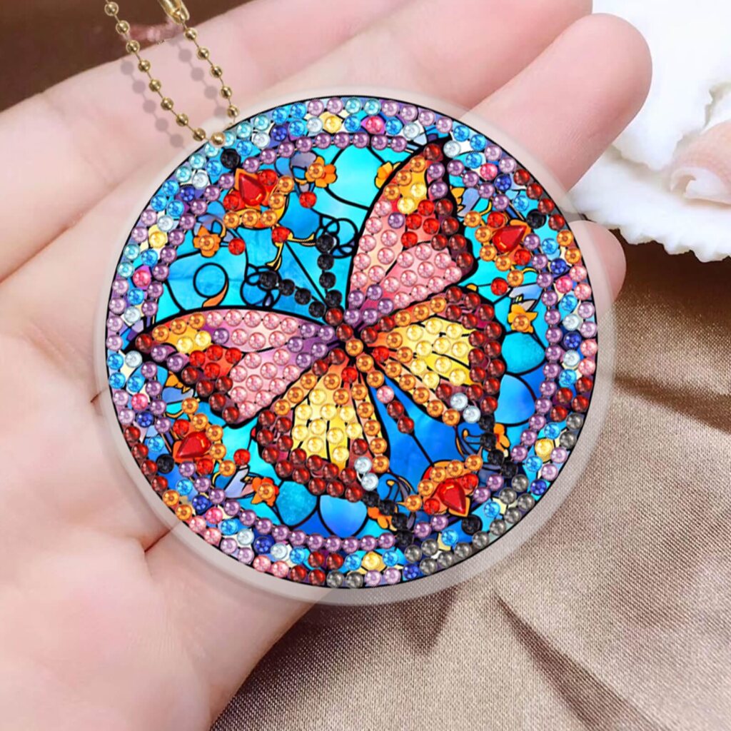 Diamond Painting Sleutelhangers - Vlinders