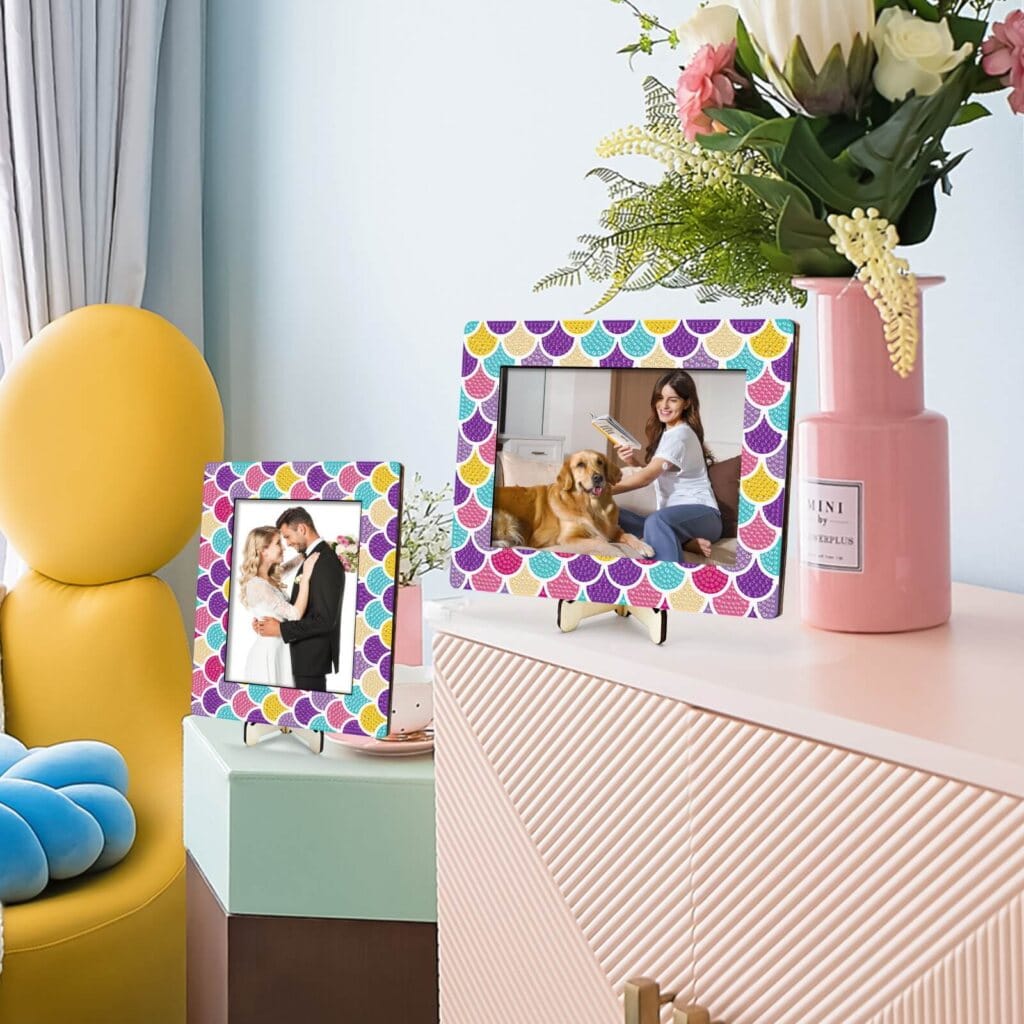Diamond Painting Fotolijsten Set – Pastel Retro- Pearl Collectie