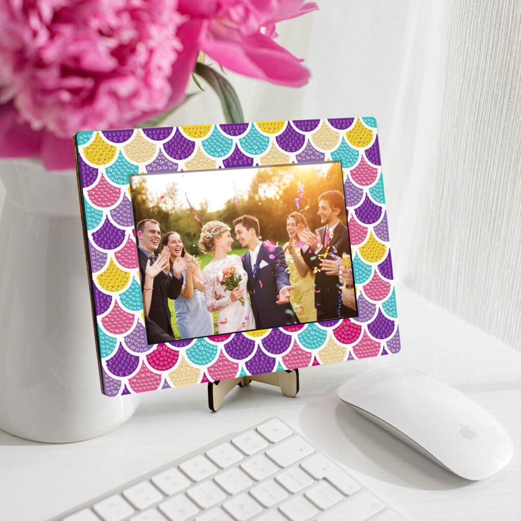 Diamond Painting Fotolijsten Set – Pastel Retro- Pearl Collectie