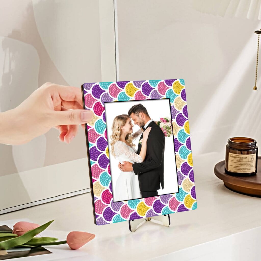 Diamond Painting Fotolijsten Set – Pastel Retro- Pearl Collectie